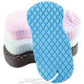 Brvlsoc esponja exfoliante rosa para ducha, exfoliación suave y piel más limpia.