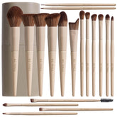 BS-MALL 18-piece makeup brush set with travel case for on-the-go touch-ups.