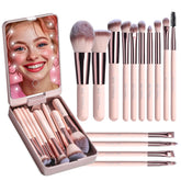 BS-MALL APINK 14-piece brush set shown from the front for daily makeup routine