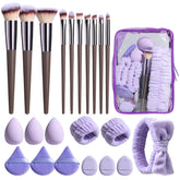 BS-MALL makeup brushes set 23pcs for precise face and eye application
