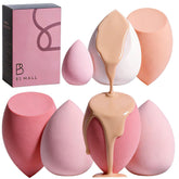BS-MALL makeup sponge set with storage case for easy portability