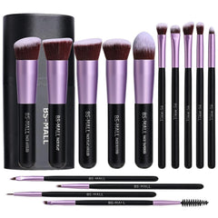 BS-MALL rose gold 14-piece brush set for flawless makeup application.