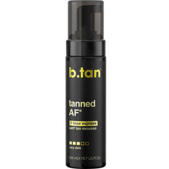 b.tan mousse oscura bronceado en envase, listo para usar