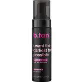 b.tan ultra-dark self tanner mousse: botella para aplicación uniforme y bronceado intenso