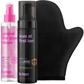 B.TAN Violet self-tan foam bottle for even, orange-free color.