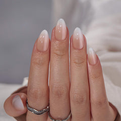 BTArtbox uñas almendra postizas con gel suave y degradado para un acabado natural