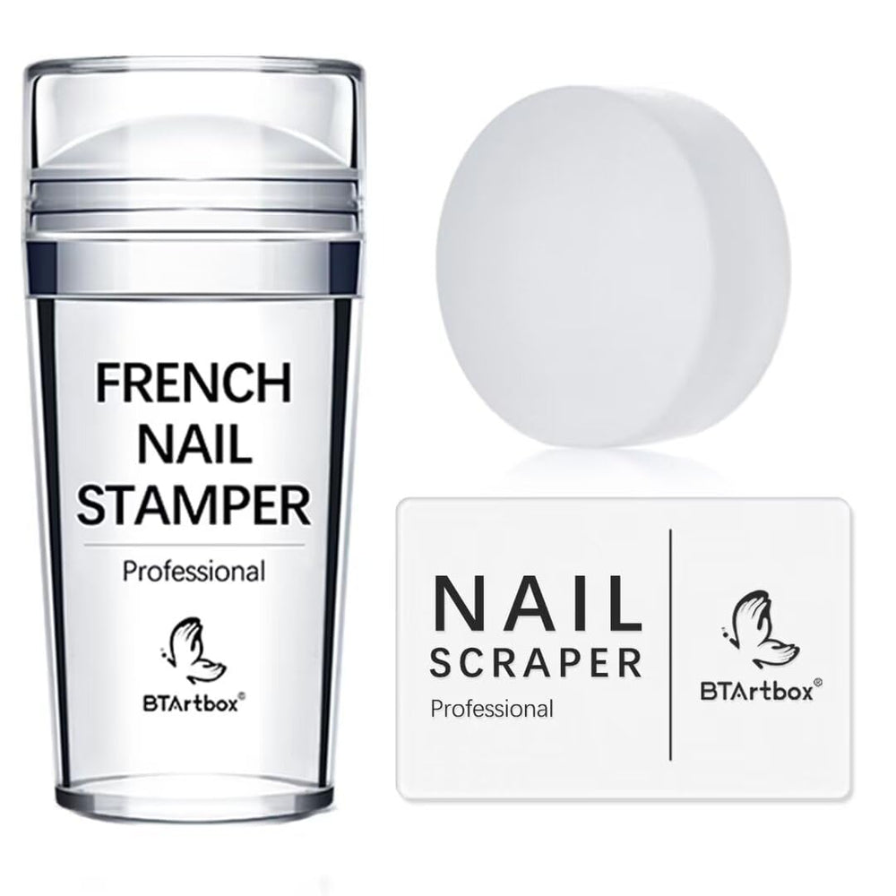 BTArtbox french nail stamper delivering precise tips with durable silicone for repeated use