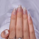 BTArtbox Milky Way cat eye nails in coffin shape for lasting wear