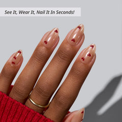BTArtbox press-on nails almond shape close-up highlights precise edges for quick, salon-style fit.