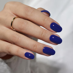 BTArtbox kit de uñas azul marino con pegamento para fijación segura