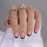 BTArtbox uñas frances jelly, forma cuadrada, acabado suave para uso diario
