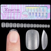 BTArtbox uña gel tips extra cortas cuadradas con adherencia mejorada.