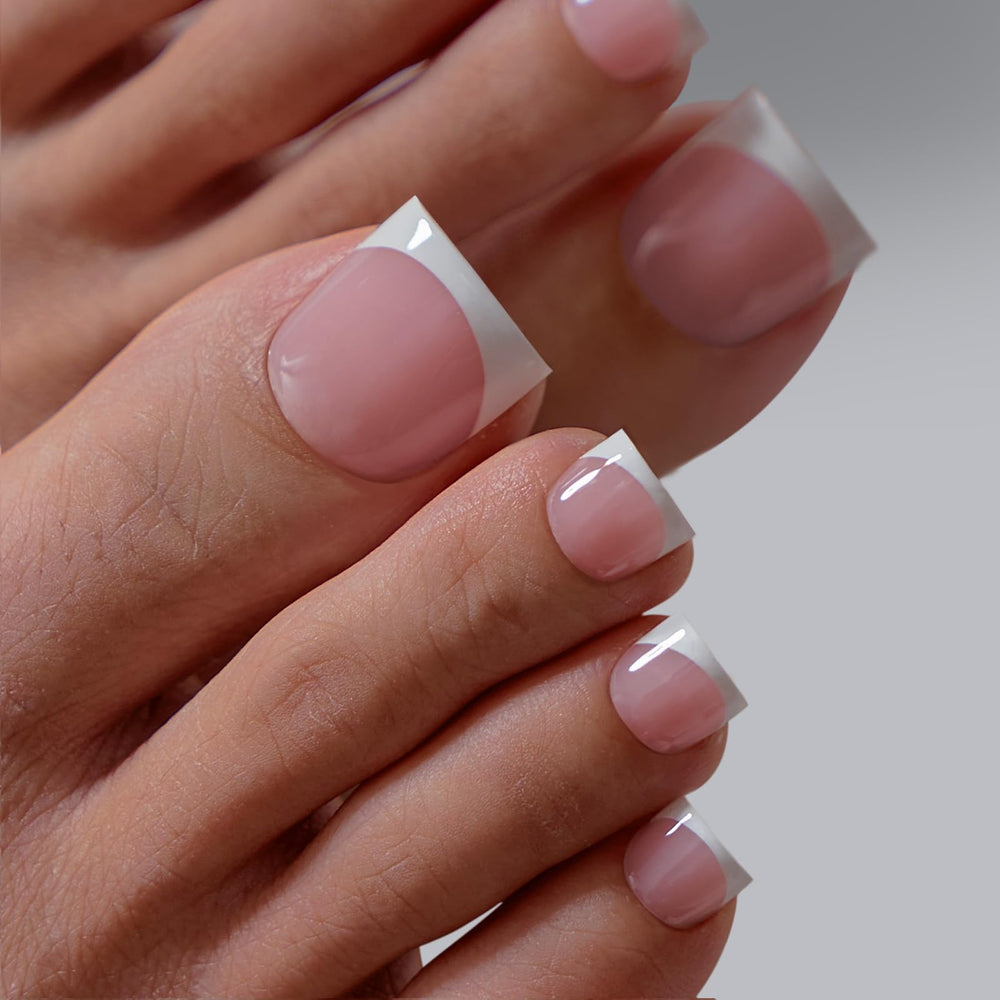 BTArtbox uñas postizas con lámpara, punta cuadrada, acabado duradero