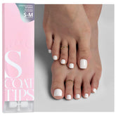 BTArtboxnails SCOATTIPS punta de uña blanca para un acabado natural en los pies