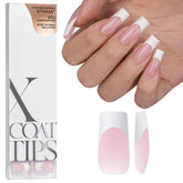 BTArtboxNails XCOATTIPS white French tip nails for a crisp, salon-style manicure at home.