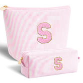 Btffitting makeup bag for teen girls in pink, ideal gift and everyday organizer.