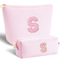 Btffitting makeup bag for teen girls in pink, ideal gift and everyday organizer.