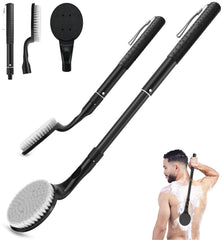 BTideas cepillo para espalda extensible con alcance cómodo para ducharse