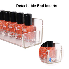 BTremary removable anti-slip end inserts keep bottles secure.