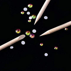 BTYMS orange wood sticks ideal for at-home nail art and pedicure detailing.