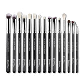 Bueart Design 15pcs pro natural hair eyeshadow brush set packaging showcasing premium quality