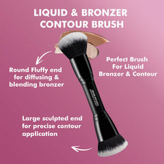 Bueart Design Complexion Duo Brush bronzer head ideal for precise contour blending
