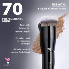 Bueart Design ultra-soft bristles blending foundation for natural look