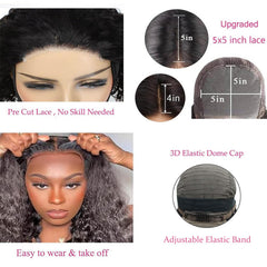 Bugtum pre-plucked lace wig natural hairline ready to wear