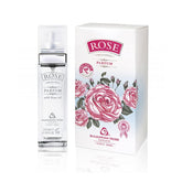 BULGARIAN ROSE KARLOVO bottle close-up, sleek 28 ml parfum for everyday wear