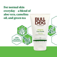 Bulldog Exfoliante Facial Original Camelina: aceites nutritivos para la piel.