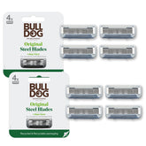 Bulldog Original Bamboo razor blade refill 8 count for a smooth close shave