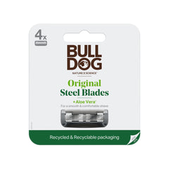 Bulldog Original Bamboo Razor refills four pack for a smooth shave