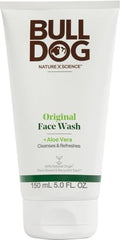 Bulldog Original Face Wash bottle with pump for easy routine