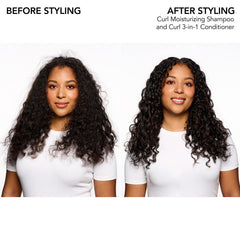 Bumble and bumble 3-in-1 conditioner dispensing shot on creamy texture.