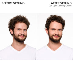 Bumble and bumble Curl Light Defining Styling Cream application swatch with lightweight moisture