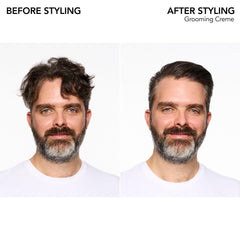 Hair application shot demonstrates easy distribution and natural separation.