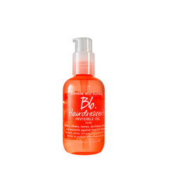 Bumble and bumble Invisible Oil bottle demonstrates frizz control and subtle shine