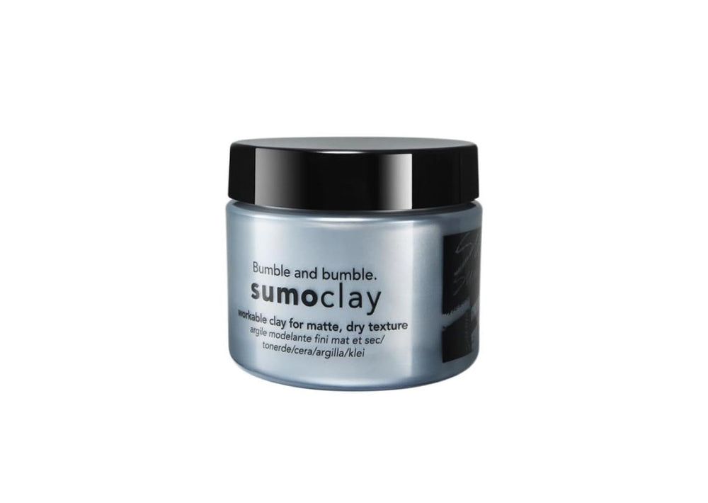 Bumble and bumble Sumoclay matte texture clay in jar for styling.