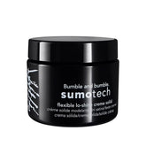 Bumble and bumble Sumotech cream-solid jar close-up showing versatile hold and pliable texture.