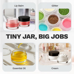 Bumobum dishwasher-safe jars offer easy cleaning after DIY beauty projects.