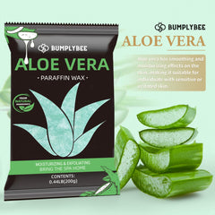 BUMPLYBEE aloe vera infused wax highlighting gentle hydration for sensitive skin