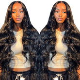 bunGiol 26-inch body-wave wig—glueless, easy daily wear.