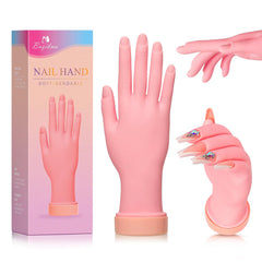 Buqikma nail practice hand in soft plastic for lifelike training