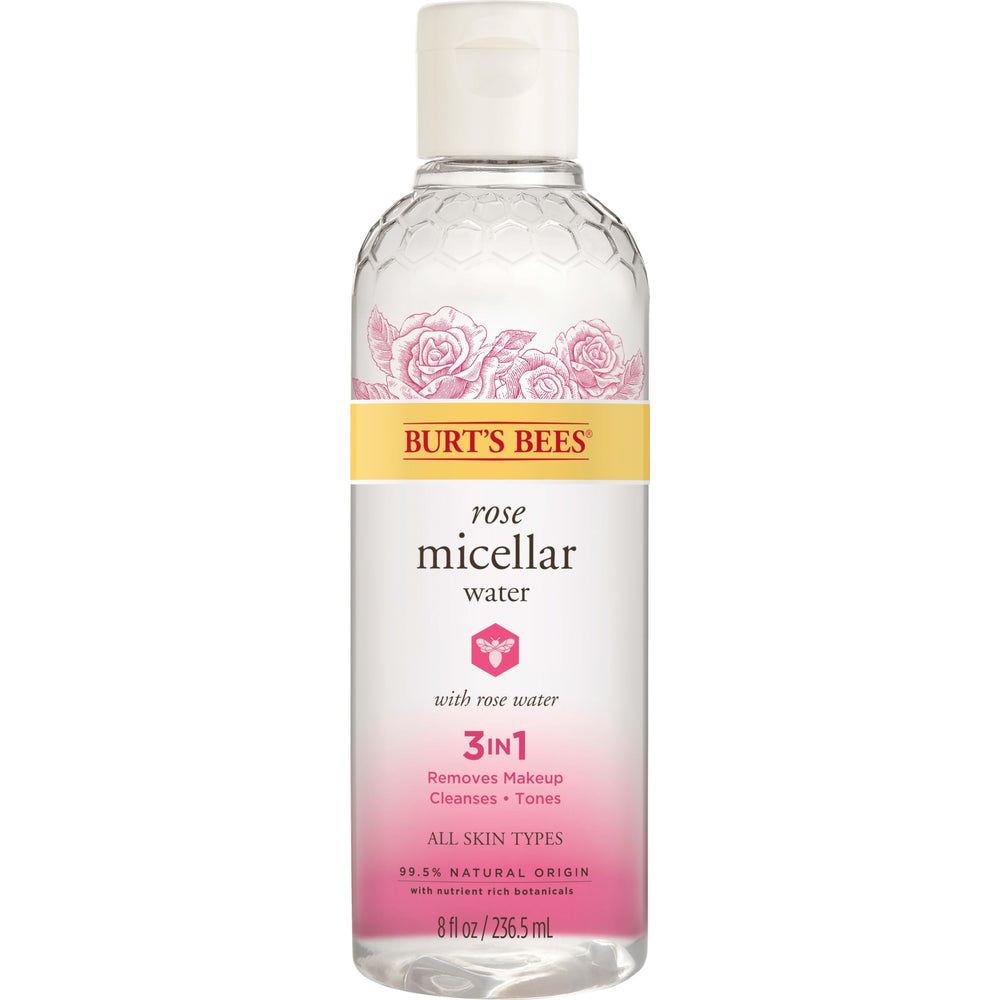 Burt's Bees Agua Micelar de Rosa: botella para limpieza diaria y tonificación suave