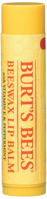 Burt's Bees bálsamo labial de cera de abejas con vitamina E y menta, empaque de 10.