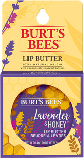 Burt's Bees bálsamo labial en lata con lavanda y miel para hidratación suave