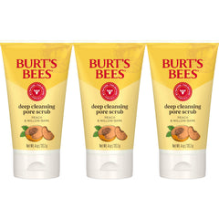 Burt's Bees exfoliante poros durazno y corteza de sauce, limpieza profunda.