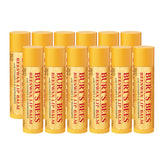 Burt's Bees Lip Balm Original twelve-tubes pack provides long-lasting hydration for dry lips.