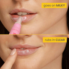 Burt’s Bees Lip Milk, aplicación directa desde el tubo.