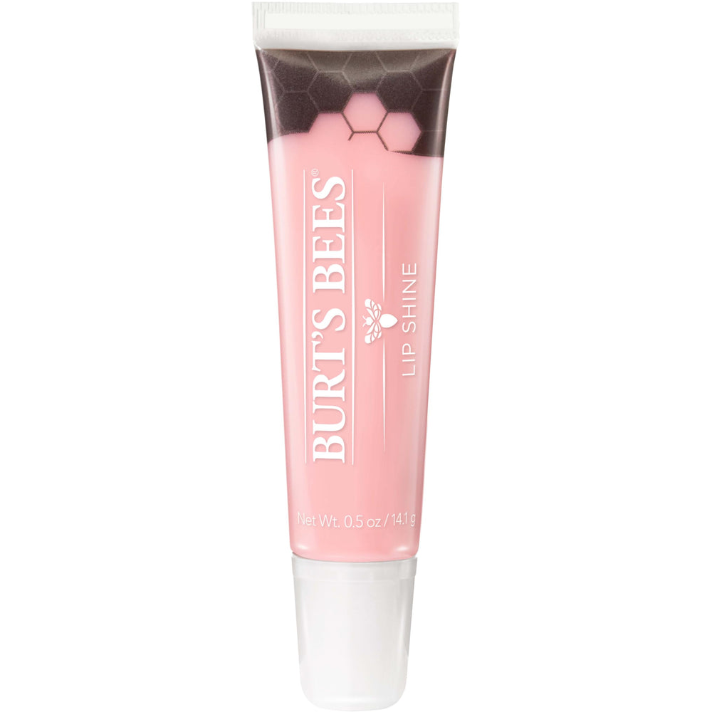 Burt's Bees Lip Shine Whisper tube delivers sheer pink gloss with natural radiance.